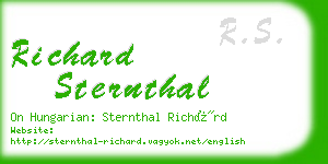 richard sternthal business card